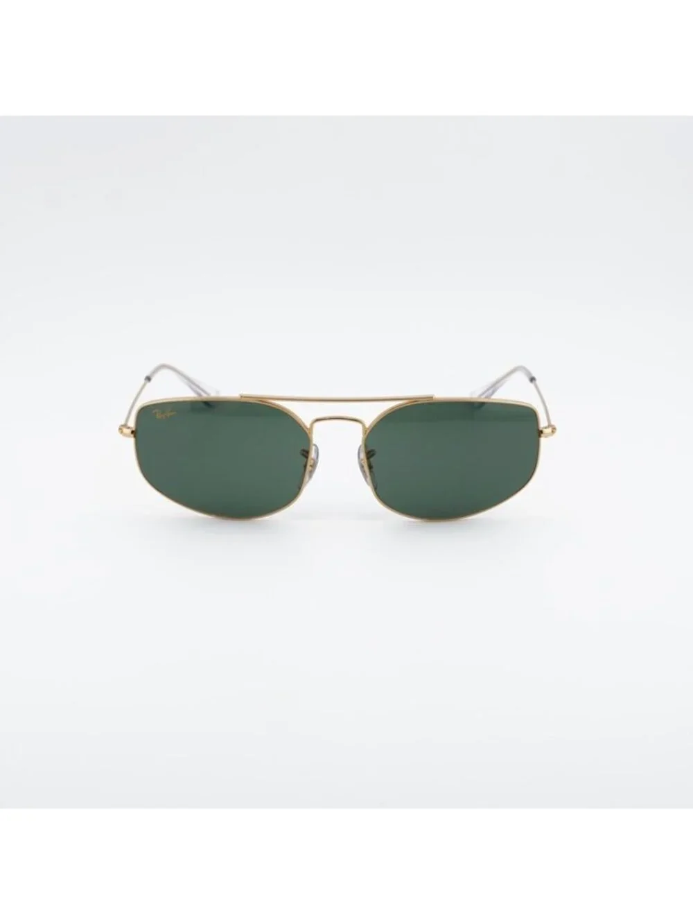 Ray-Ban RB3845 919631 Sunglasses Legend Gold Square Frame, G-15 Green Lenses